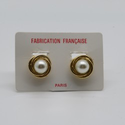 Vintage Faux Pearl 1980s Clip on Earrings