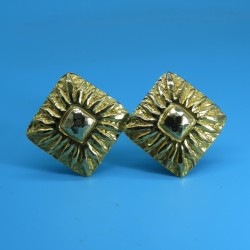Vintage Jean Patou Gold Plated Earrings