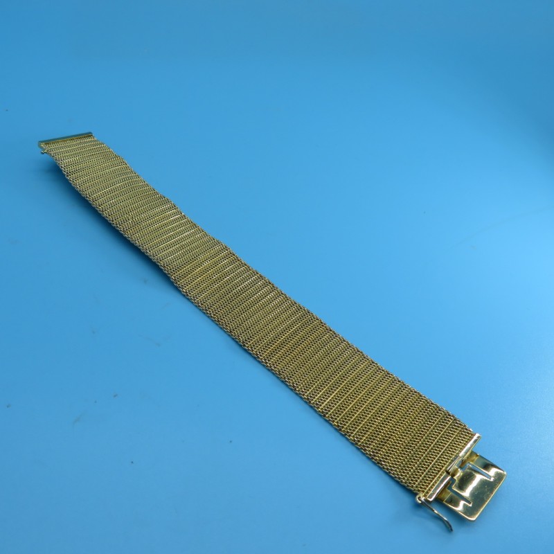 Vintage 1960s Gold Plated Mesh Bracelet by Grosse
