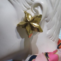 Vintage Jacky de Guy Large Starfish Resin Earrings