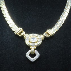 David Grau vintage gold plated necklace