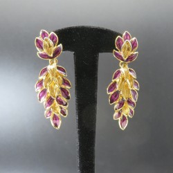Trafari vintage enamel earrings