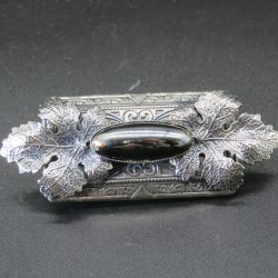 Ermani Bulatti vintage brooch silver tone