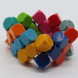 Multicolour Resin Elasticated Bracelet by Marion Godart